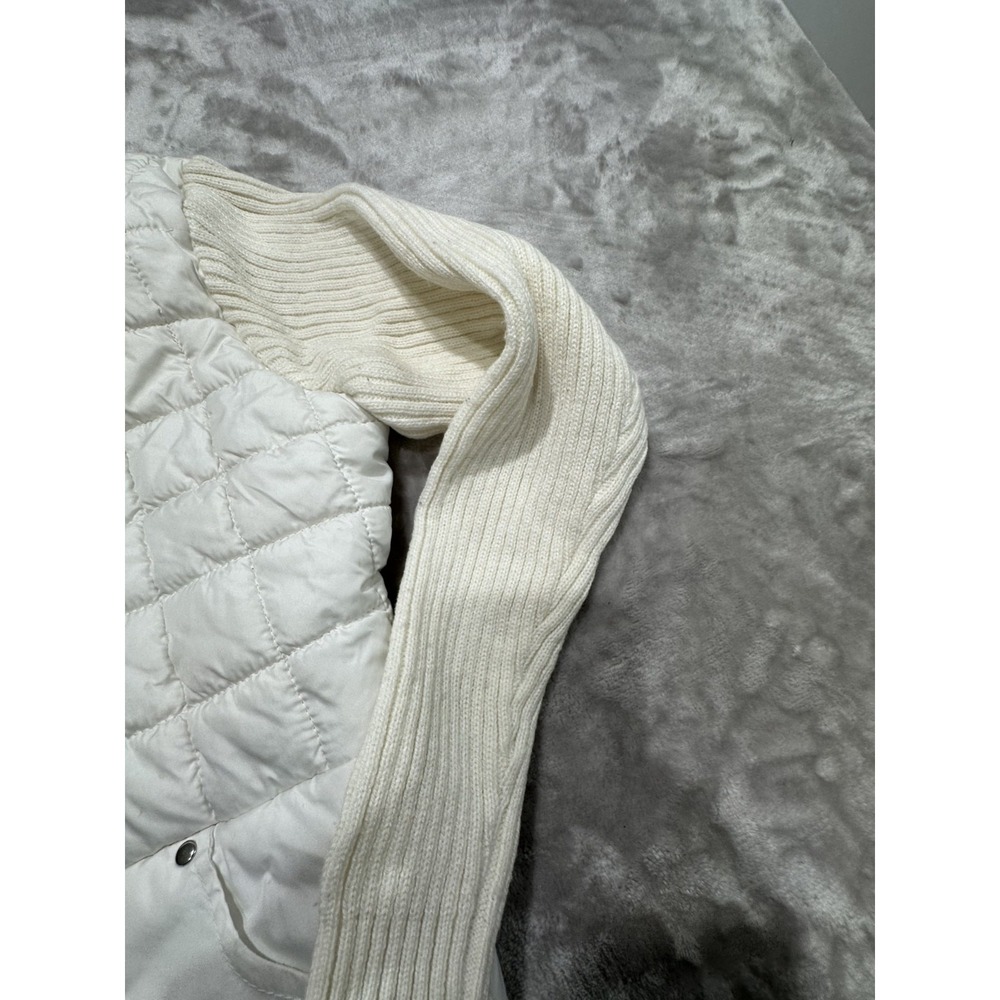 Ashley by 26 International Jacket Women's Size Small White Quilted‎ Zipper EUC - Picture 7 of 11
